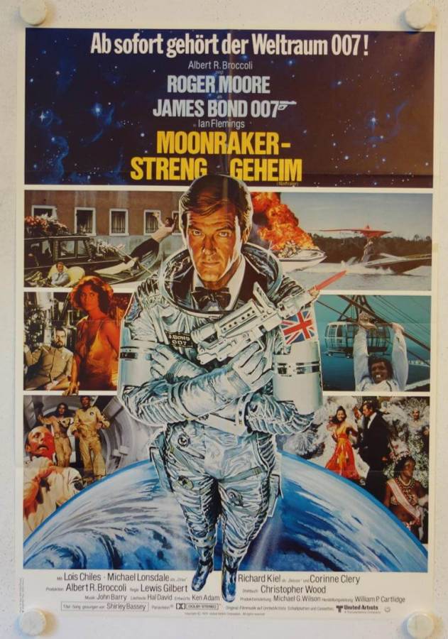 Moonraker original release german movie poster